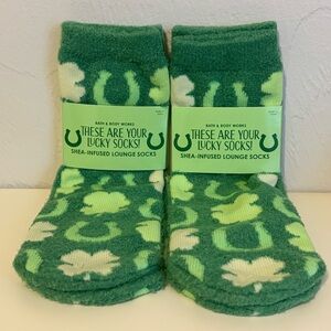 Bath & Body Works Horseshoe 4 Leaf Clover St Patrick’s Day Socks